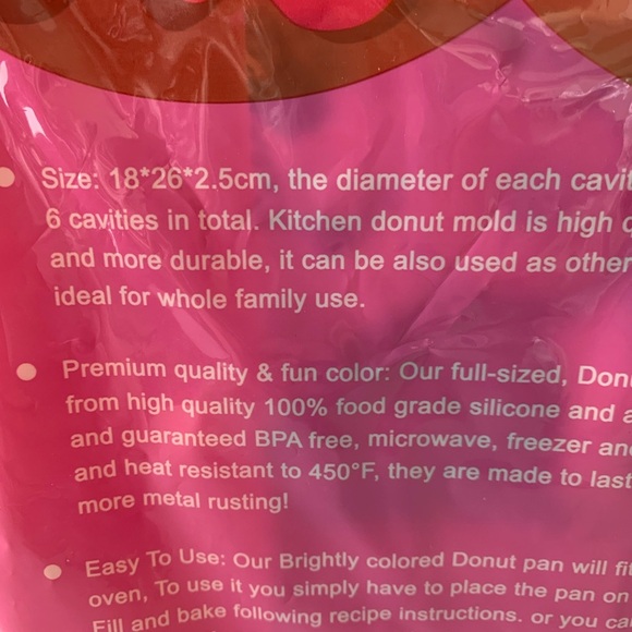 Loves USA silicone donut molds for baking two trays of six molds NEW - Picture 6 of 9
